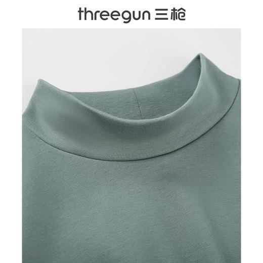 Threegun三枪 【舒肤棉】半高领男士长袖上衣打底衫-23543A011 商品图8
