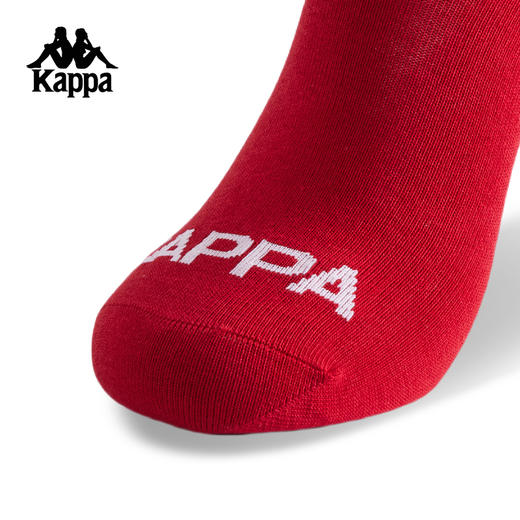 Kappa卡帕背靠背复古运动长筒袜男2024新年红休闲高腰跑步袜子女款K0F28WG86 商品图4