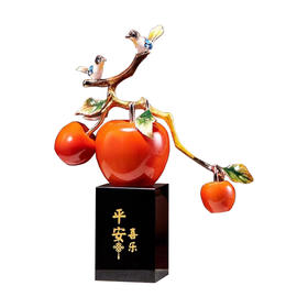 E-N-H0385 诺诗曼 平安喜乐珐琅彩摆件 210*290 新中式摆件轻奢高档客厅电视柜