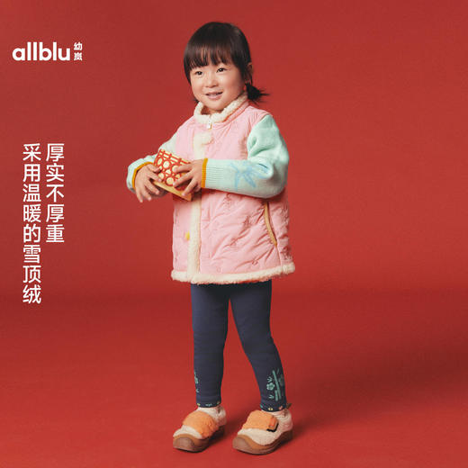 【雪顶绒】allblu幼岚儿童打底裤女童新款秋冬季加绒保暖亲肤裤子 商品图3