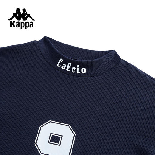 kappa卡帕背靠背新款圆领运动长袖t恤女款修身复古套头衫卫衣上衣K0F22TC01 商品图5