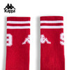 Kappa卡帕背靠背复古运动长筒袜男2024新年红休闲高腰跑步袜子女款K0F28WG86 商品缩略图3