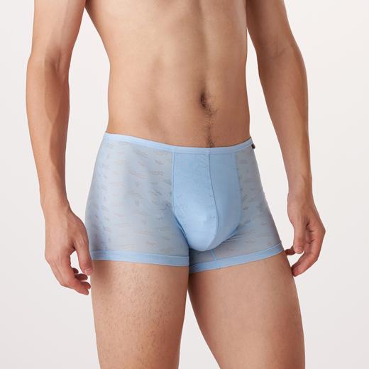 都市丽人男士内裤平角裤简约基础锦纶提花单品内裤FK1BA6 商品图1