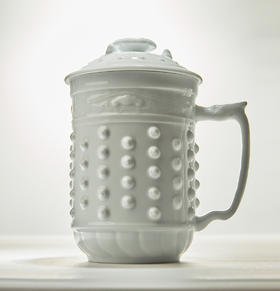 乾唐轩活瓷经典白瓷大容量高杯  580ml/620ml