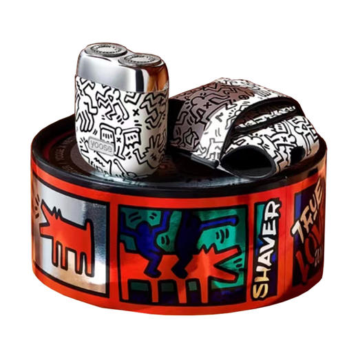 F-YOOSE 有色凯斯哈林剃须刀 涂鸦色 商品图0