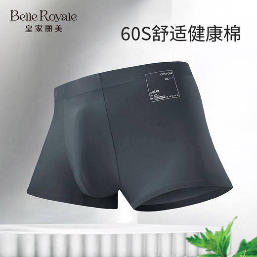 【99元3条，下单拍3】皇家丽美男士莫代尔内裤底裤柔软棉植物纤维顺滑无痕男裤DKN1230DKN1231DKN1232 商品图3