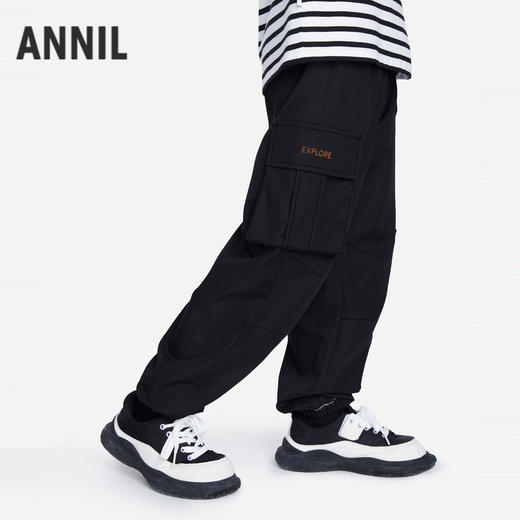 男童全腰梭织单裤春季新款安奈儿童装EB516068 商品图1