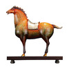 E-YM-FK184胡桃木底座大漆将军马摆件（ 310*120*350） 商品缩略图0