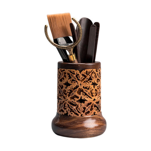 B-HT-6625/6665 核美 六君子茶道 核桃木+黑胡桃木 商品图0