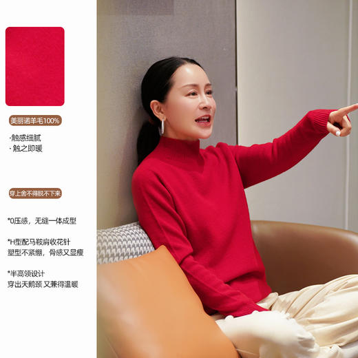 【彩虹毛衫2.0】 臣禾半高领针织衫JZ243090175 商品图14