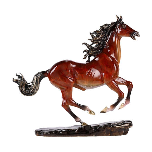 E-YM-FK127 铜马 纯铜热着色摆件 (260*100*270) 商品图0