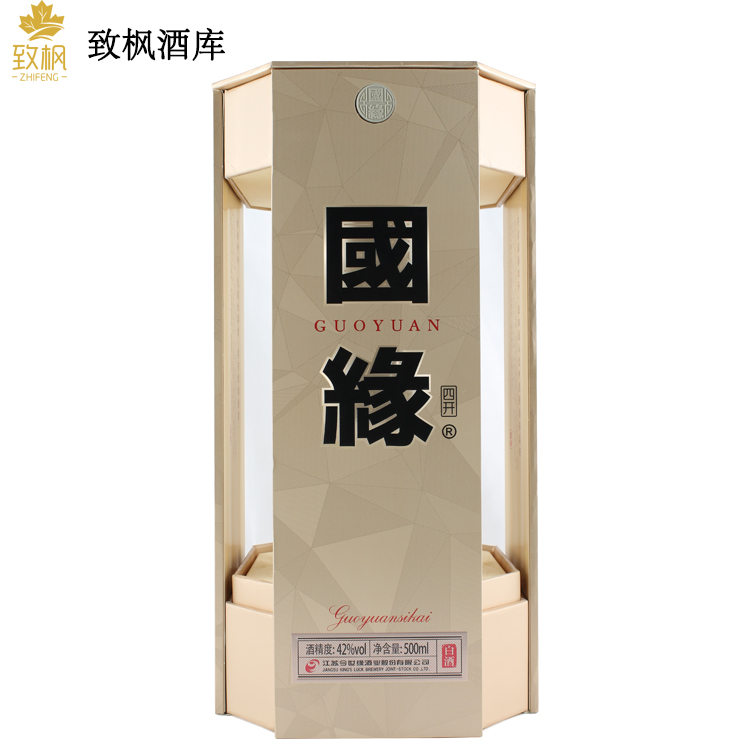 今世缘国缘四开国缘4开42度幽雅醇厚型白酒500ml一箱4瓶（2024版）