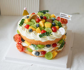 缤纷水果裸蛋糕（需提前2小时预定）