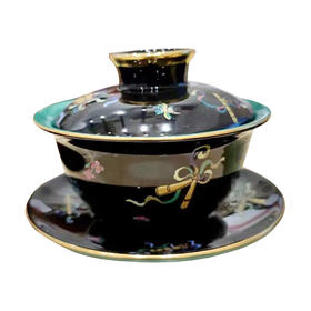 B-NB-3016/3017 唐山骨质盖碗  吉祥八宝