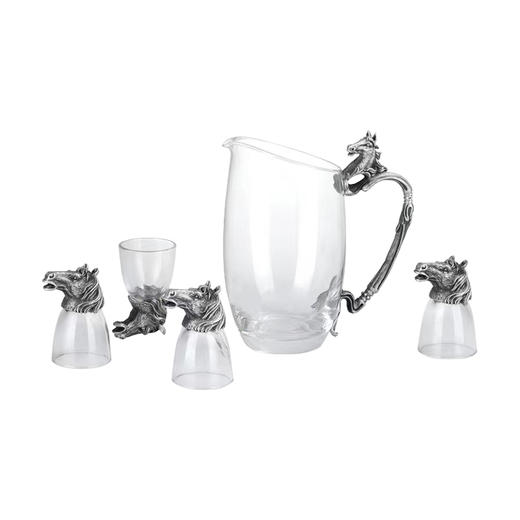 E-LB-R22702X 罗比罗丹 马到成功摇酒器五件套 酒具创意陶瓷玻璃 商品图0