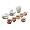 羊脂玉瓷+手绘兰花 12头套装茶具 商品缩略图2