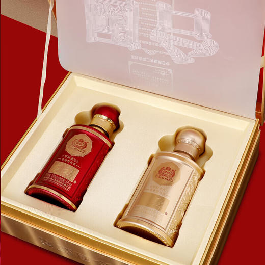 【年货节 百人拼团】国台 龙禧 甲辰龙年纪念酒 酱香型白酒 53度 375mL 2瓶 礼盒装 商品图3