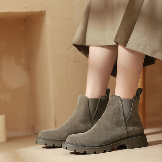 西村名物2022年冬季新款（延续款）超轻厚底舒适防滑切尔西靴T22DS45381 商品图1