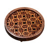 核美胡桃木壶承底座复古圆形功夫茶垫杯托茶台 隔热垫茶道配件 商品缩略图0