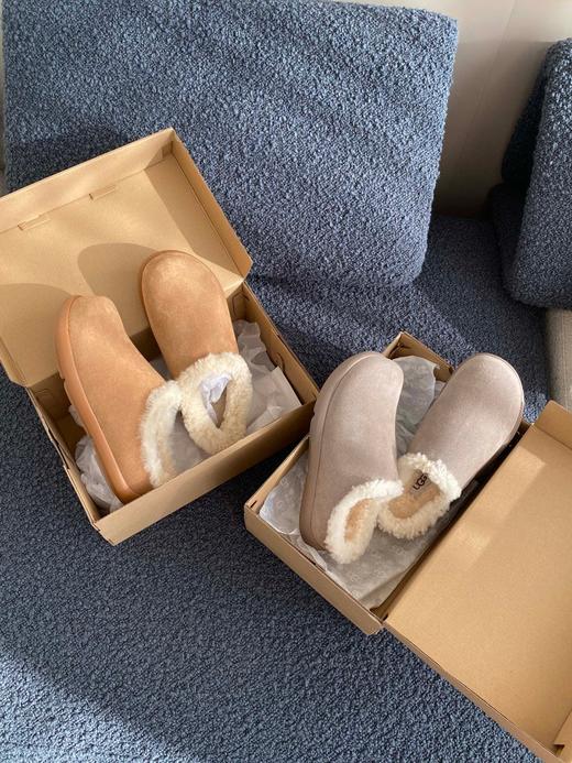 UGG穆勒小土豆女士雪地靴 牛皮和羊毛组合，暖呼呼 商品图1