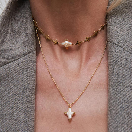 订购8周到｜Elise Tsikis-Nyx-夜之女神 珍珠 项链［法国设计师］ 商品图1