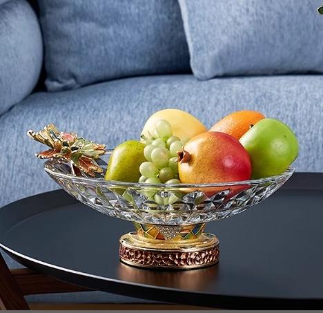 【样品特惠4折，仅1件，无货退款】罗比罗丹绽放花瓶珐琅彩工艺人造水晶玻璃花瓶客厅玄关摆件罗比罗丹花瓶(绽放) 商品图4