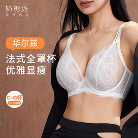 奶糖派华尔兹蕾丝全罩杯文胸秋冬承托聚拢防下垂法式优雅内衣女