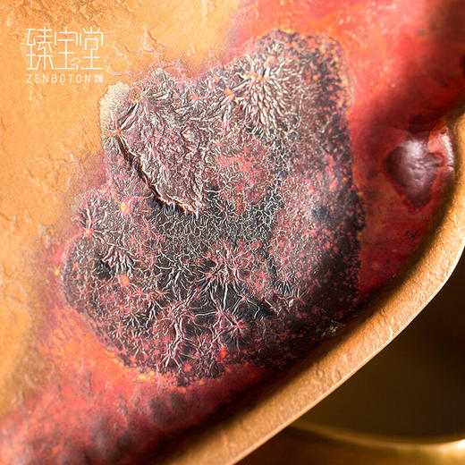 【样品特惠9折】臻宝堂铜茶台纯手工镶嵌干泡台壶托垫家用蓄水式养壶中式小壶承功夫茶具 金玉满堂茶台 商品图4