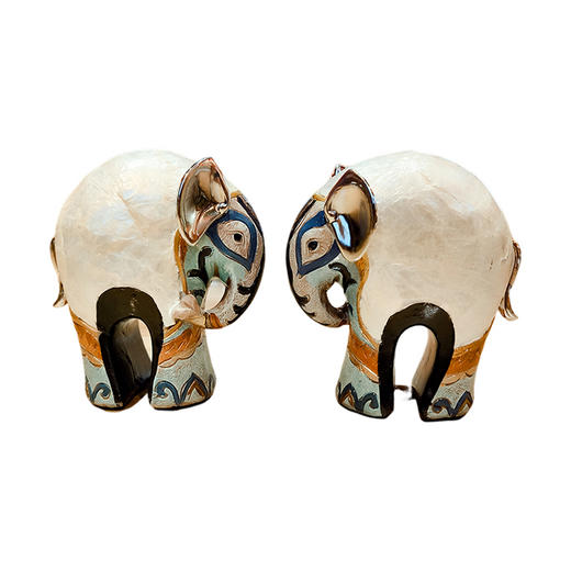 五彩背贴小小象 七彩贝贴 时尚 创意 精美 摆件 商品图0