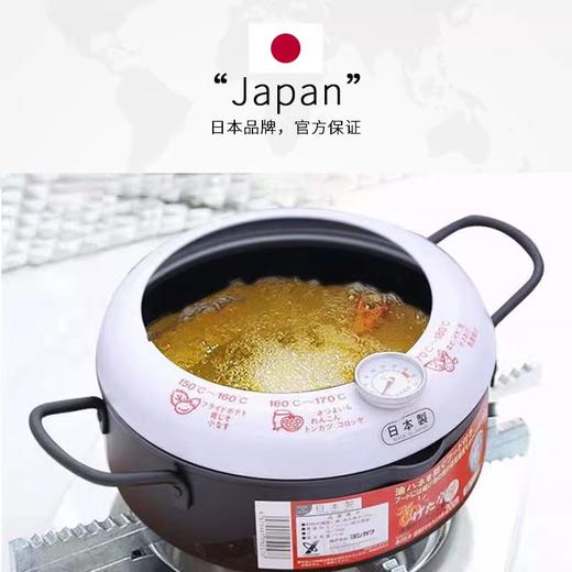 吉川YOSHIKAWA日本进口家用油炸锅 电磁炉通用20cmS 商品图3