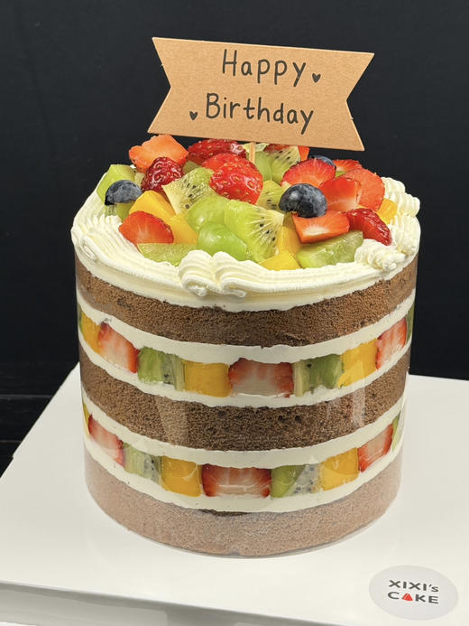 巧克力水果缤纷裸蛋糕 商品图4