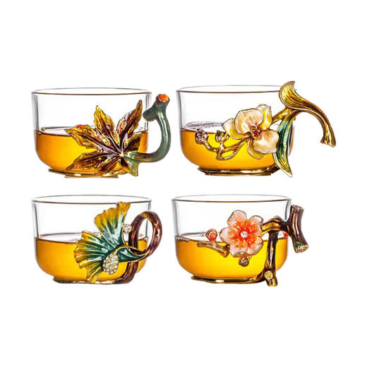 B-LB-R33502/33501罗比罗丹 花之语杯珐琅彩花茶杯 商品图0