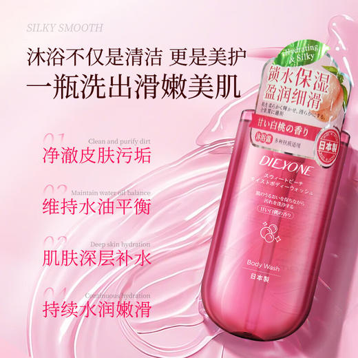 日本进口蝶印沐浴露500ml 【柔润保湿丨水润丝滑型】 商品图2