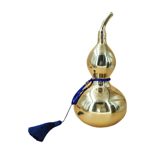 D-YM-139/12/0450铜葫芦花生办公室桌面铜挂件家居装饰摆件 商品图0