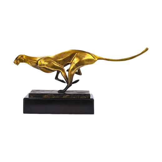 纯铜摆件超越豹子铜工艺品办公桌面摆设装饰品商务庆典礼品 豹 高档 摆件 商品图0