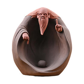 陶知然  大师级纯手工大老子金奖（紫砂） 书房茶台摆件新中式