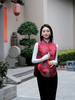 瑕疵盛唐牡丹| 双龙团纹真丝花蕾缎马甲-红色 [特价品](特殊商品不退不换) 商品缩略图0