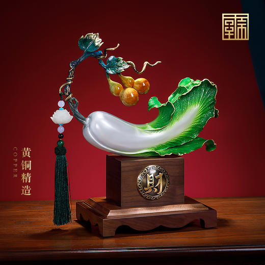 E-QK-BJ1283 福禄百财 纯铜摆件 商品图4