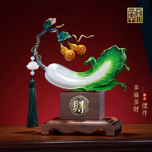 E-QK-BJ1283 福禄百财 纯铜摆件 商品图2