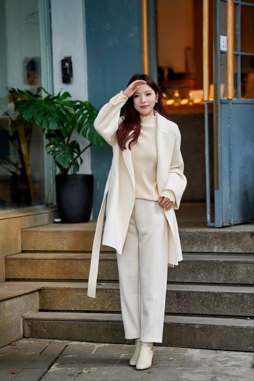 卡码拍小！【半高领木耳边内搭打底衫】秋冬季内搭2024新款中领长袖毛衣 商品图6