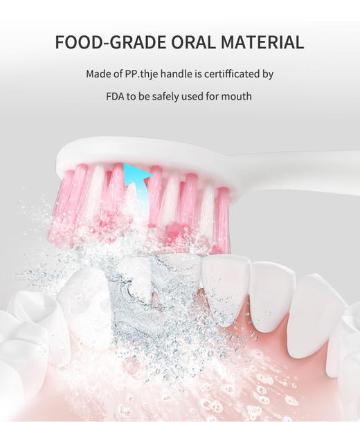 KUTA成人电动牙刷 S9替换刷头4支装（非KUTA品牌介意慎买） 商品图4