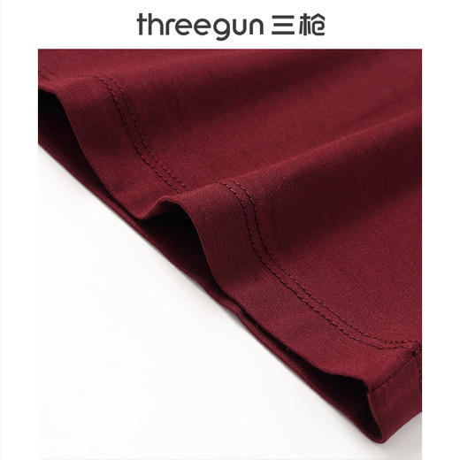 Threegun三枪 【木代尔】花式连领女士长袖上衣打底衫-23884A011 商品图6