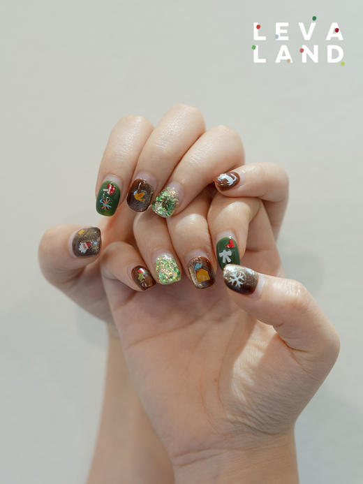【24博主】Levaland原创设计环保健康可爱圣诞指甲贴 商品图5