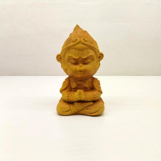 合手战斗佛/悟空°大小款黄杨摆件 商品图3