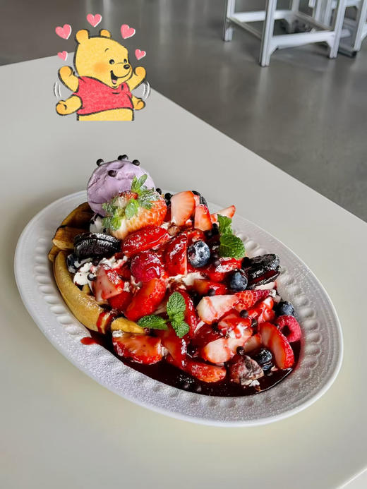 草莓🍓华夫饼冰淇淋口味随机【2-4人量哦】 商品图1