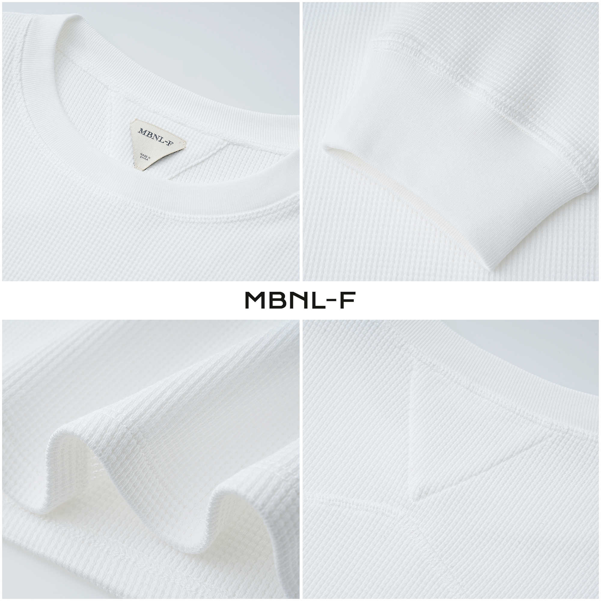 MBNL-F“缝线纯棉T” 24F/W秦磊F 秋冬新款净版长袖卫衣T恤 LL-6062 B11商品图3