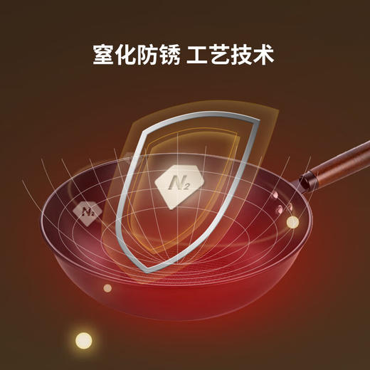 【秒杀】三禾火焰纹老铁锅三件套T322 商品图4