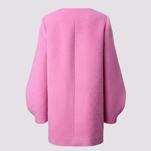 玛克门店发货：浪漫优雅芭比粉钉珠钻扣毛呢外套MF85CT753 商品图4