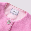 玛克门店发货：浪漫优雅芭比粉钉珠钻扣毛呢外套MF85CT753 商品缩略图1
