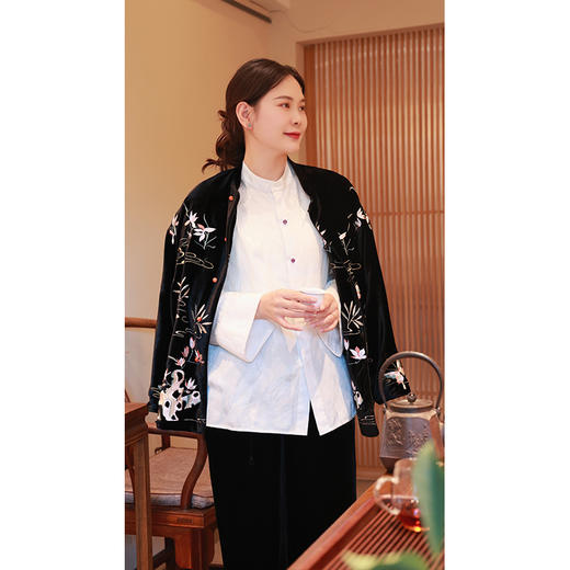 【抖音专属】新中式棉服（24802094国香高定款） 商品图2